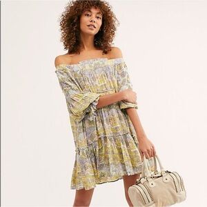 Off-Shoulder floral Free People Bohemian Flowy dress